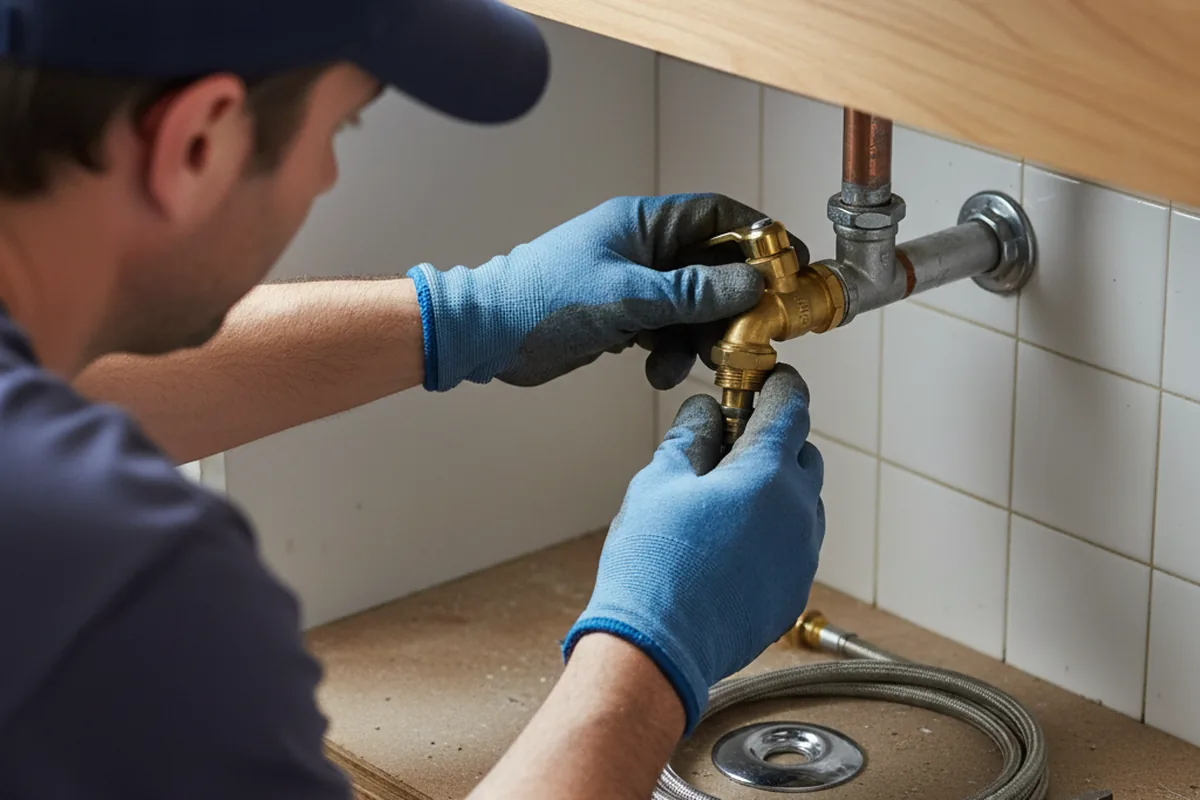 Shutoff valve and fitting work during Repiping in Grandville